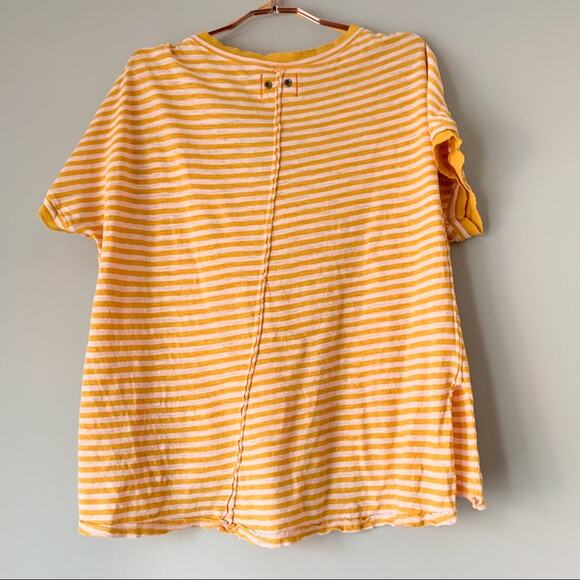 Free People Striped Take Me Tee XS - Picture 5 of 7